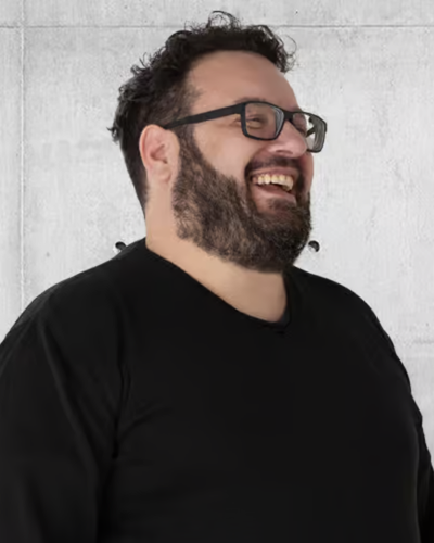 Portrait von Franco-Errore, zuständig für Webdesign und Grafiken 3D